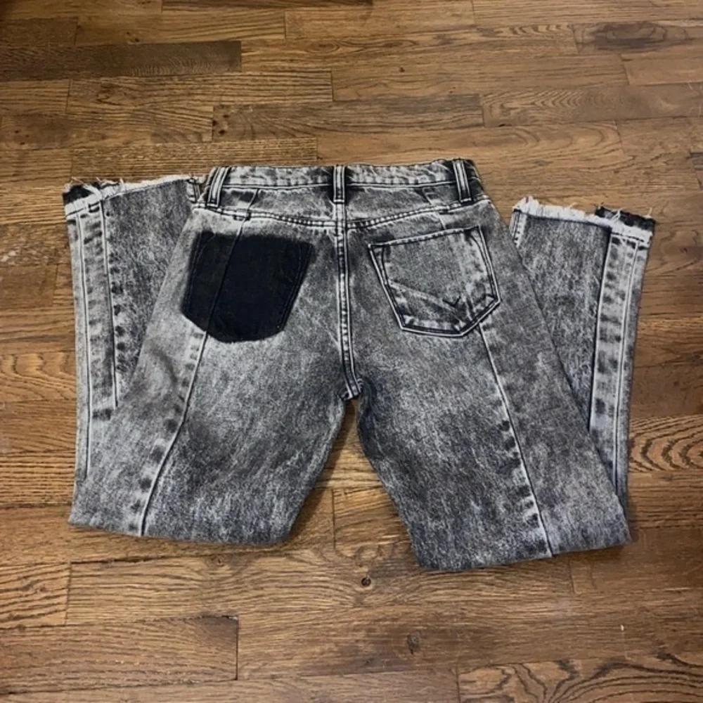 Hudson Charcoal Gray Straight Jeans - Picture 2 of 4